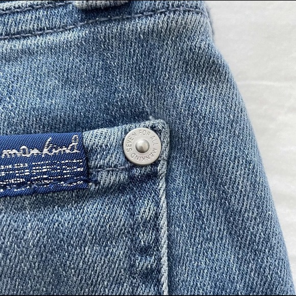 Authentic 7 For All Mankind Kimmie Cropped sz 25 - Picture 5 of 10